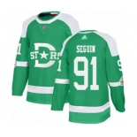 Men's Dallas Stars #91 Tyler Seguin Authentic Green 2020 Winter Classic Hockey Jersey