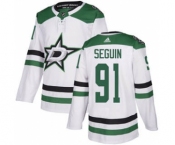 Men's Dallas Stars #91 Tyler Seguin White Road Stitched Hockey Jersey