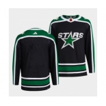 Men's Dallas Stars Blank 2022 Balck Reverse Retro 2.0 Stitched Jersey