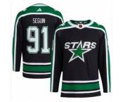 Men's Dallas Stars Tyler Seguin adidas #91 Black Reverse Retro Player Jersey