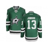 Men's Reebok Dallas Stars #13 Mattias Janmark Authentic Green Home NHL Jersey