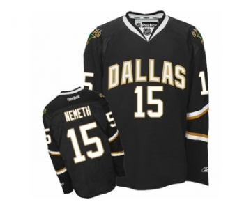 Men's Reebok Dallas Stars #15 Patrik Nemeth Authentic Black NHL Jersey