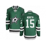 Men's Reebok Dallas Stars #15 Patrik Nemeth Authentic Green Home NHL Jersey