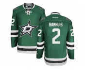 Men's Reebok Dallas Stars #2 Dan Hamhuis Authentic Green Home NHL Jersey