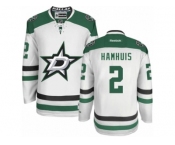 Men's Reebok Dallas Stars #2 Dan Hamhuis Authentic White Away NHL Jersey