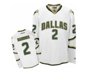 Men's Reebok Dallas Stars #2 Dan Hamhuis Authentic White Third NHL Jersey