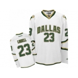 Men's Reebok Dallas Stars #23 Esa Lindell Authentic White Third NHL Jersey