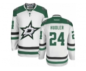 Men's Reebok Dallas Stars #24 Jiri Hudler Authentic White Away NHL Jersey