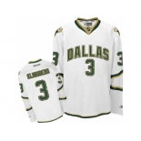 Men's Reebok Dallas Stars #3 John Klingberg Authentic White Third NHL Jersey