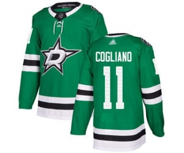 Men's Stars #11 Andrew Cogliano Green Home Stitched Hockey Jersey