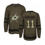 Men's Stars #11 Andrew Cogliano Green Salute to Service Stitched Hockey Jersey