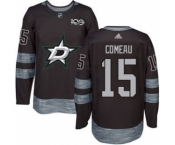 Men's Stars #15 Blake Comeau Black 1917-2017 100th Anniversary Stitched Hockey Jersey