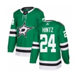 Men's Stars #24 Roope Hintz Green Home Authentic Stitched Hockey Jersey