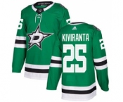 Men's Stars #25 Joel Kiviranta Green Home Authentic Stitched Hockey Jersey