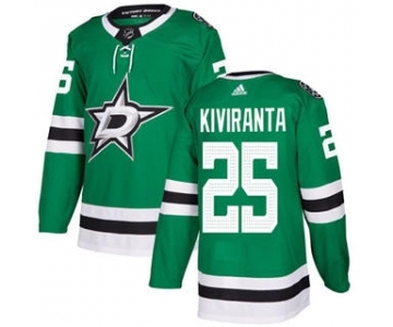 Men's Stars #25 Joel Kiviranta Green Home Authentic Stitched Hockey Jersey