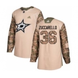 Men's Stars #36 Mats Zuccarello Camo 2017 Veterans Day Stitched Hockey Jersey