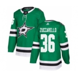 Men's Stars #36 Mats Zuccarello Green Salute to Service Stitched Hockey Jersey