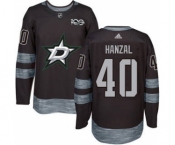 Men's Stars #40 Martin Hanzal Black 1917-2017 100th Anniversary Stitched Hockey Jersey