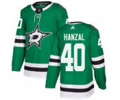 Men's Stars #40 Martin Hanzal Green Home Authentic Stitched Hockey Jersey