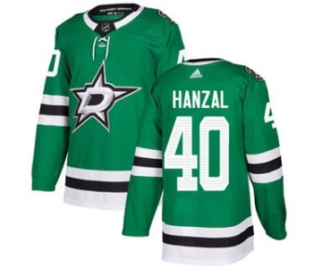 Men's Stars #40 Martin Hanzal Green Home Authentic Stitched Hockey Jersey