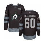 Men's Stars #60 Ty Dellandrea Black 1917-2017 100th Anniversary Stitched Hockey Jersey