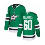 Men's Stars #60 Ty Dellandrea Green Home Authentic Stitched Hockey Jersey