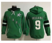 Women's Dallas Stars #9 Mike Modano Green Old Time Heidi Hoodie NHL Hoodie