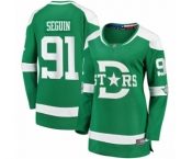 Women's Dallas Stars #91 Tyler Seguin Authentic Green 2020 Winter Classic Fanatics Branded Breakaway Hockey Jersey