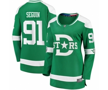 Women's Dallas Stars #91 Tyler Seguin Authentic Green 2020 Winter Classic Fanatics Branded Breakaway Hockey Jersey