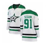 Women's Dallas Stars #91 Tyler Seguin Authentic White Away Fanatics Branded Breakaway Hockey Jersey