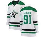 Women's Dallas Stars #91 Tyler Seguin Authentic White Away Fanatics Branded Breakaway Hockey Jersey