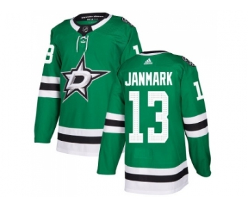 Youth Adidas Dallas Stars #13 Mattias Janmark Green Home Authentic Stitched NHL Jersey