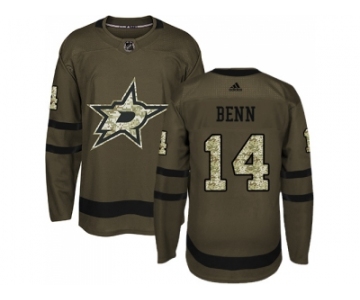 Youth Adidas Dallas Stars #14 Jamie Benn Green Salute to Service Stitched NHL Jersey