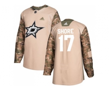 Youth Adidas Dallas Stars #17 Devin Shore Camo Authentic 2017 Veterans Day Stitched NHL Jersey