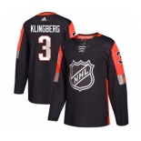 Youth Adidas Dallas Stars #3 John Klingberg Authentic Black 2018 All-Star Central Division NHL Jersey