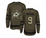 Youth Adidas Dallas Stars #9 Mike Modano Green Salute to Service Stitched NHL Jersey