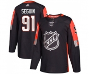 Youth Adidas Dallas Stars #91 Tyler Seguin Authentic Black 2018 All-Star Central Division NHL Jersey