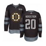 Adidas Boston Bruins #20 Joakim Nordstrom Authentic Black 1917-2017 100th Anniversary NHL Jersey