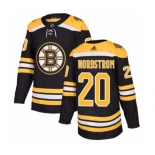 Adidas Boston Bruins #20 Joakim Nordstrom Authentic Black Home NHL Jersey