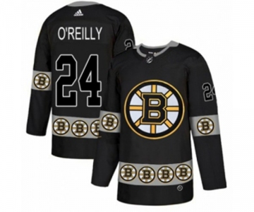 Adidas Boston Bruins #24 Terry O'Reilly Authentic Black Team Logo Fashion NHL Jersey