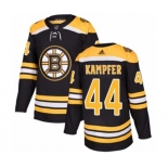 Adidas Boston Bruins #44 Steven Kampfer Authentic Black Home NHL Jersey