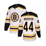 Adidas Boston Bruins #44 Steven Kampfer Authentic White Away NHL Jersey