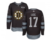 Boston Bruins #17 Milan Lucic Black 1917-2017 100th Anniversary Stitched NHL Jersey