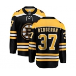 Boston Bruins #37 Patrice Bergeron Authentic Black Home Fanatics Branded Breakaway NHL Jersey