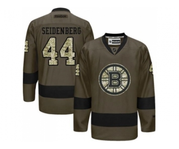 Boston Bruins #44 Dennis Seidenberg Green Salute to Service Stitched NHL Jersey