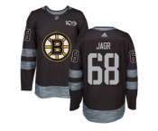 Boston Bruins #68 Jaromir Jagr Black 1917-2017 100th Anniversary Stitched NHL Jersey