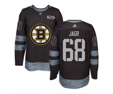 Boston Bruins #68 Jaromir Jagr Black 1917-2017 100th Anniversary Stitched NHL Jersey