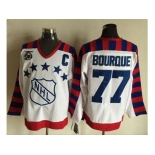 Boston Bruins #77 Ray Bourque White All Star CCM Throwback 75TH Stitched NHL Jersey