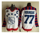 Boston Bruins #77 Ray Bourque White All Star CCM Throwback 75TH Stitched NHL Jersey