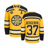 CCM Boston Bruins #37 Patrice Bergeron Authentic Gold Winter Classic Throwback NHL Jersey